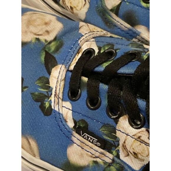 VANS Era Romantic Floral Shoes Sneakers Lapis Blue Women’s Sz 11.5, Men’s Sz 10 - Picture 2 of 14